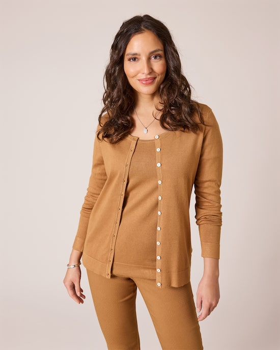 Produktabbildung für Twinset mit Knöpfen