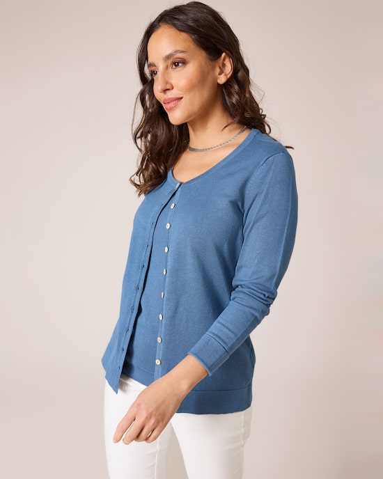 Produktabbildung für Twinset mit Knöpfen