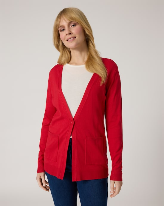 Produktabbildung für Longcardigan mit Taschen