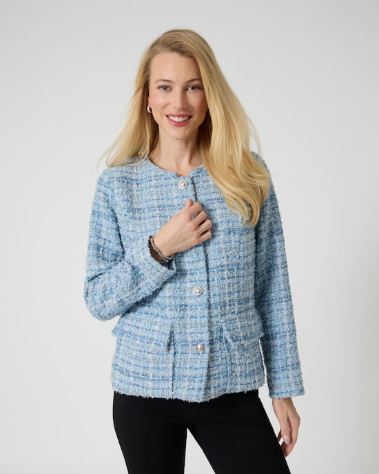 Produktabbildung für Blazer in Bouclé-Optik