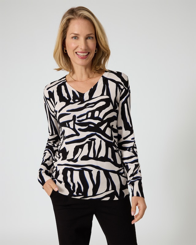 Pullover mit Grafikdruck