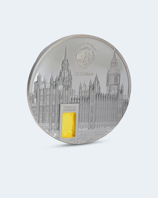 Produktabbildung für 5 Unzen Tiffany Silbermünze Westminster 2023