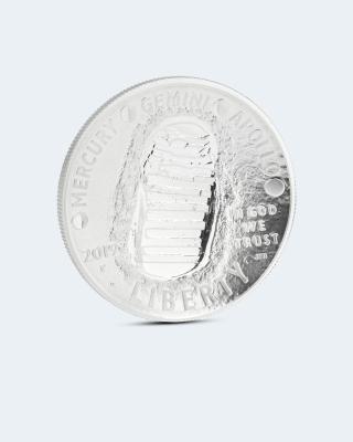 Silbermünze USA 50 Jahre Mondlandung