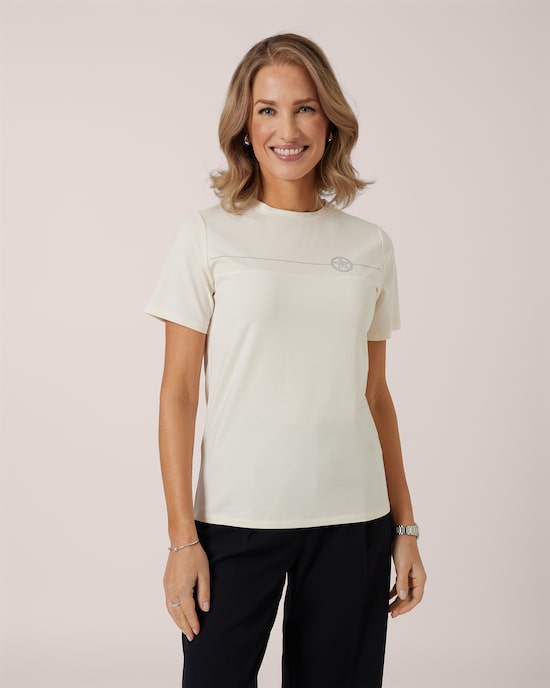 Produktabbildung für Shirt mit Logo-Print