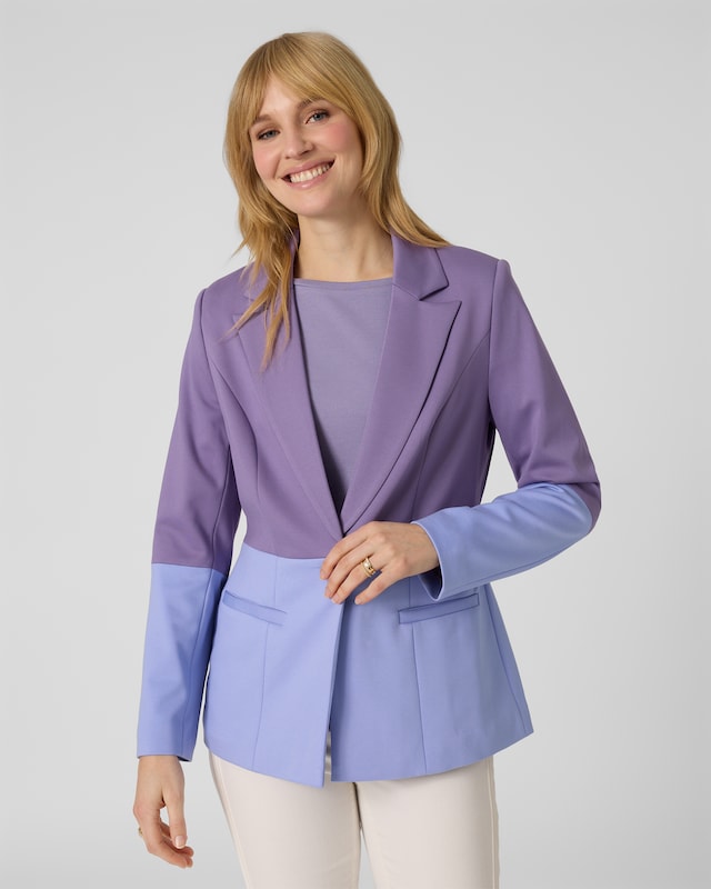 Blazer in Kontrastoptik