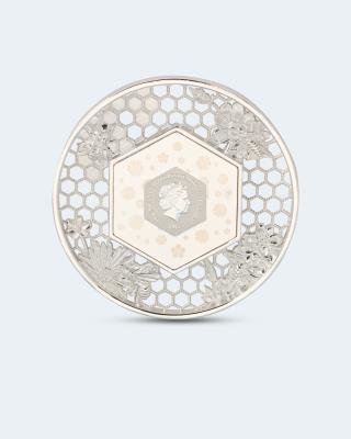 Silber Filigree Coin Wild-Biene 2023