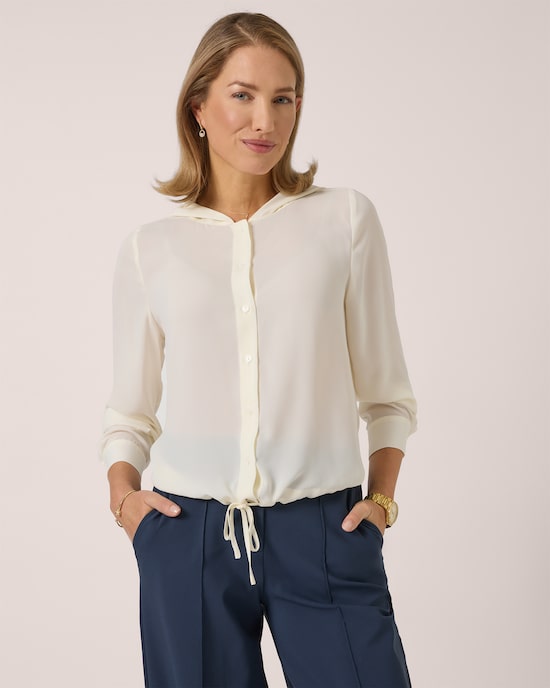 Produktabbildung für Bluse mit Kapuze