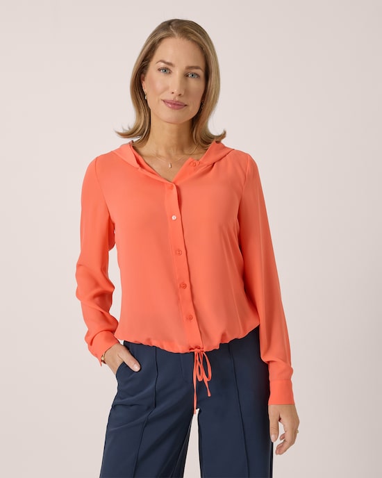 Produktabbildung für Bluse mit Kapuze