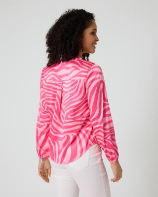 Bluse mit Zebraprint