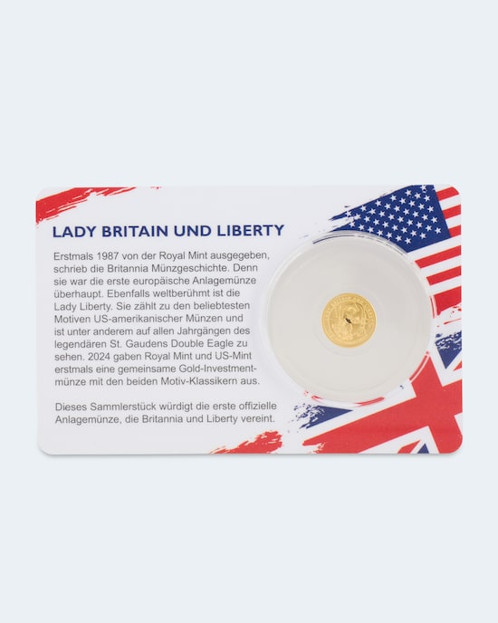 Produktabbildung für Goldmünze Britannia und Lady Liberty 2024