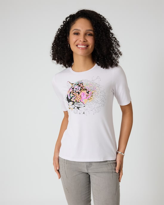 Produktabbildung für Shirt mit Tigerkopf