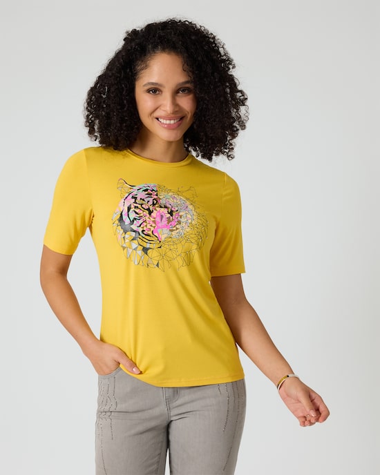 Produktabbildung für Shirt mit Tigerkopf