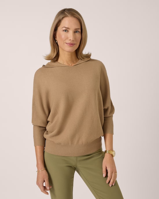 Produktabbildung für Pullover mit Fledermausärmeln