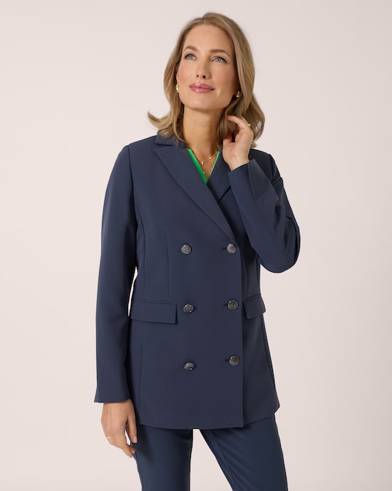 Produktabbildung für Long-Blazer mit Reverskragen
