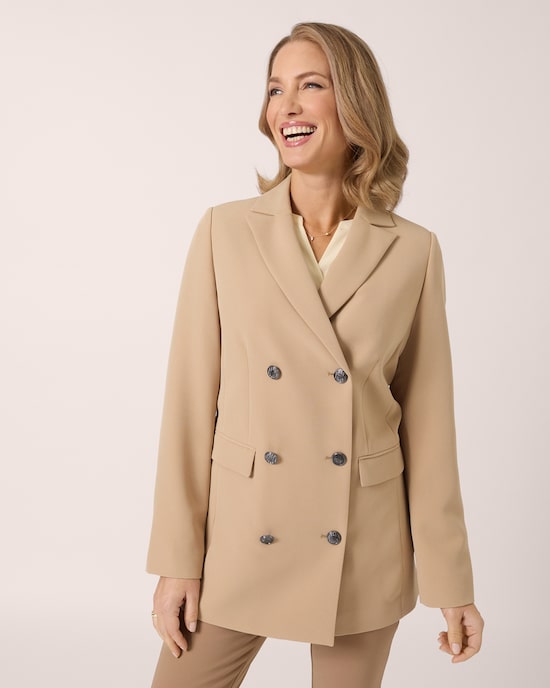 Produktabbildung für Long-Blazer mit Reverskragen