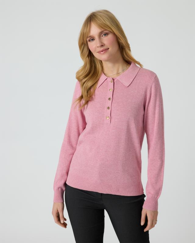 Polo-Pullover aus Bio-Baumwolle