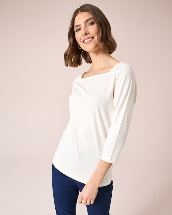 Produktabbildung für Shirt mit Carré-Ausschnitt