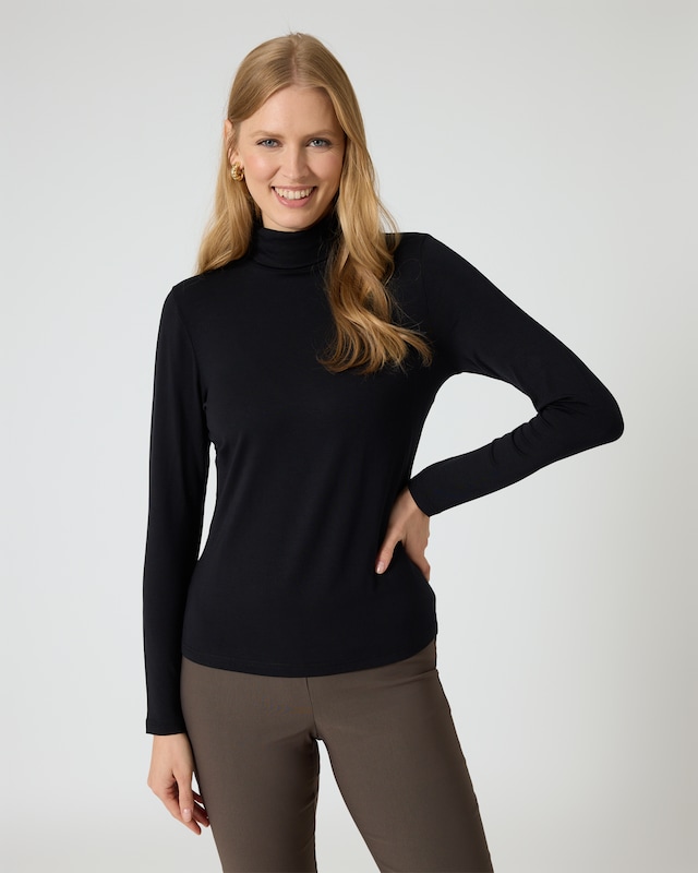 Essential Shirt mit Rollkragen