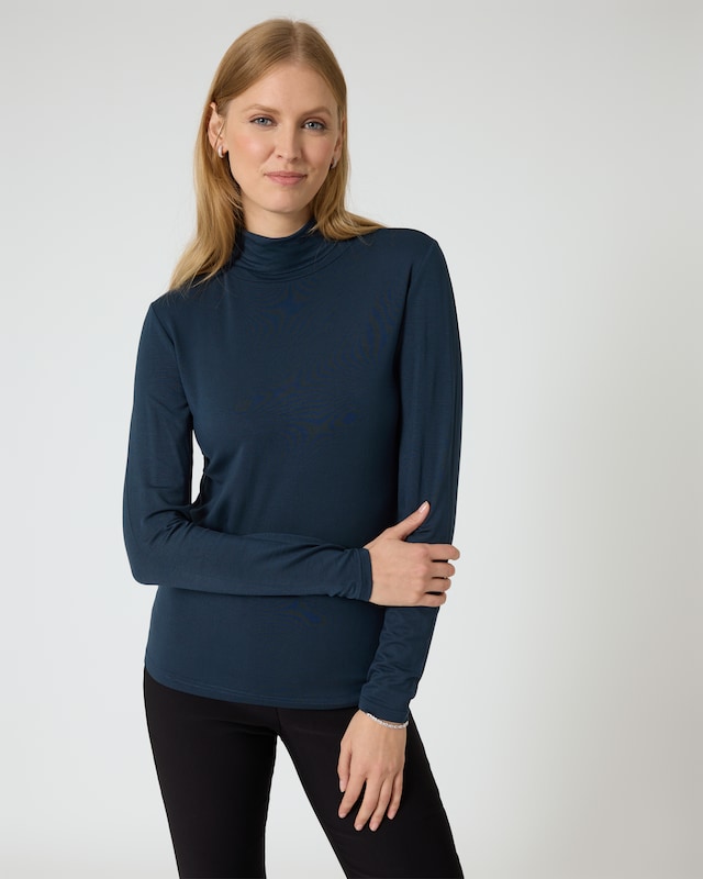 Essential Shirt mit Rollkragen