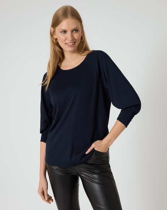 Produktabbildung für Shirt mit Drapé-Detail