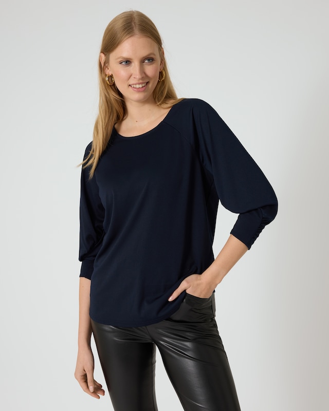 Shirt mit Drapé-Detail