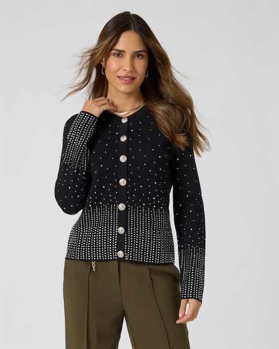 Produktabbildung für Cardigan mit Strass