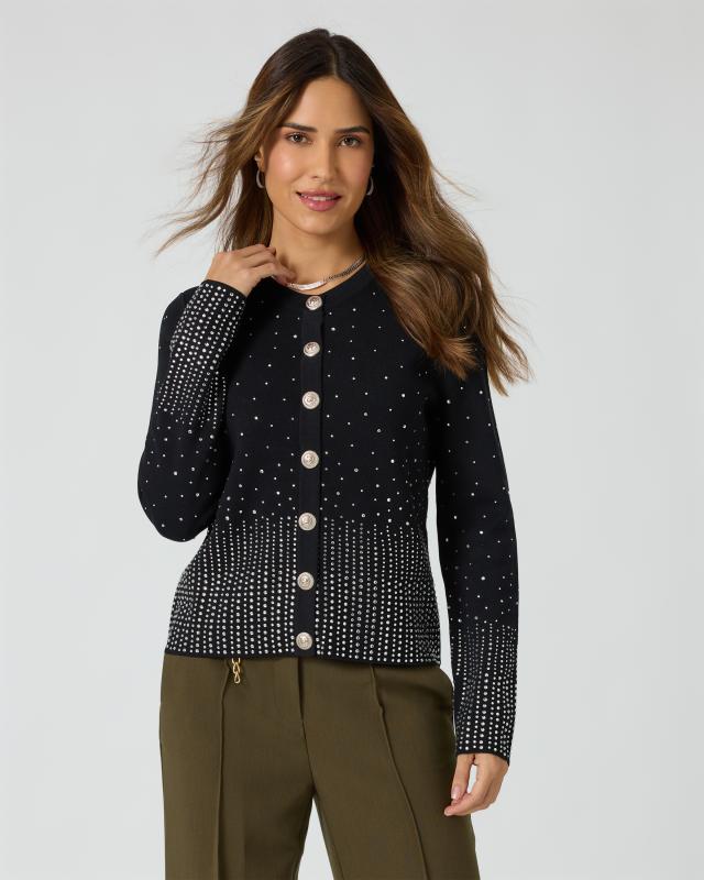 Cardigan mit Strass