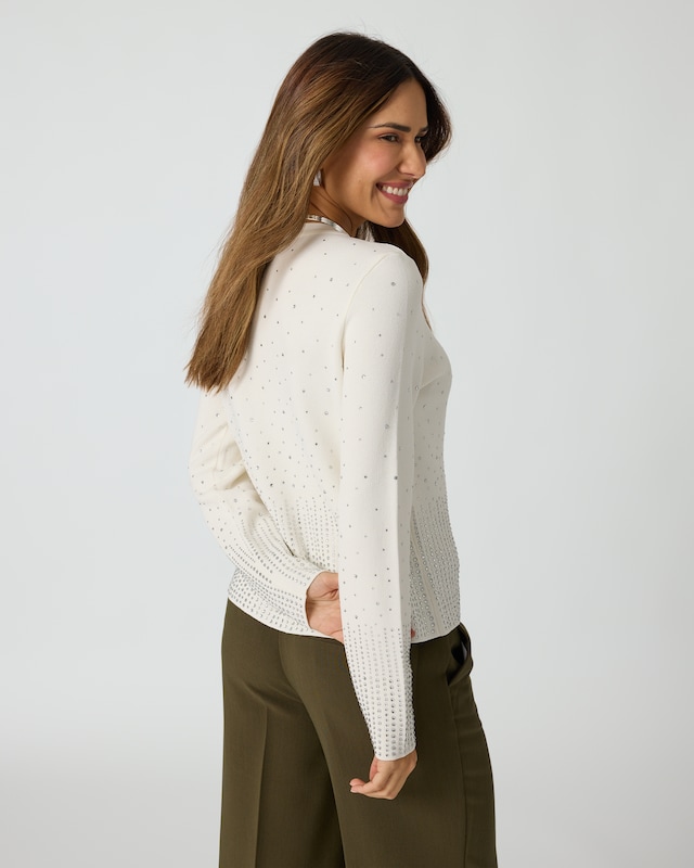 Cardigan mit Strass