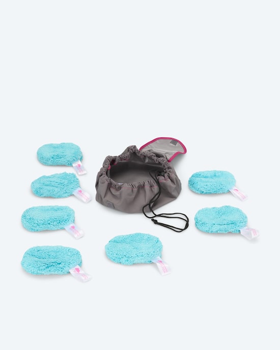 Produktabbildung für Abschmink-Wölkchen mit Tasche, 8tlg.