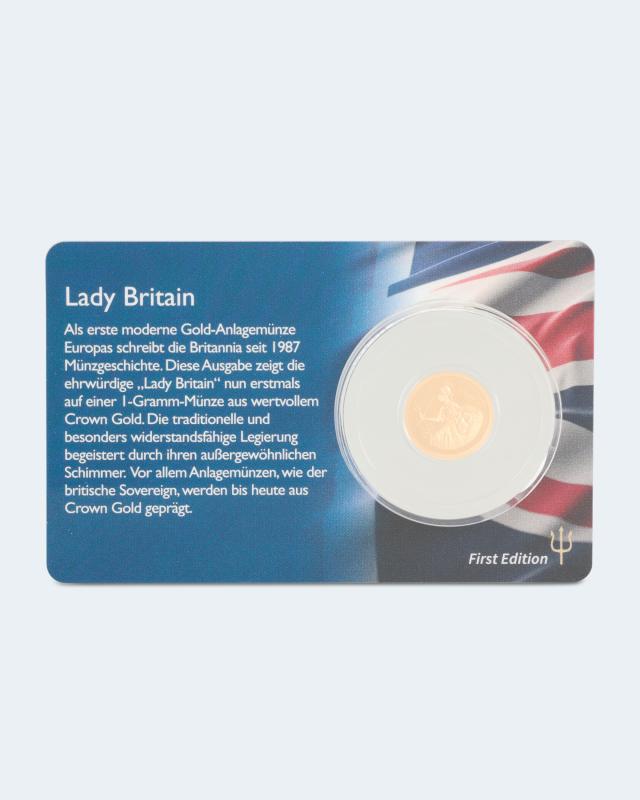 Crown Goldmünze Lady Britain 2024