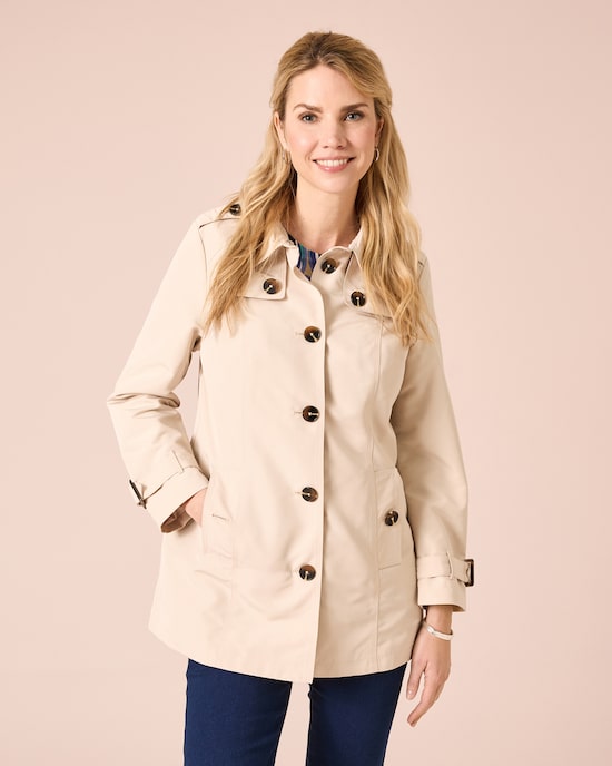 Produktabbildung für Trenchcoat mit Dekoknöpfen