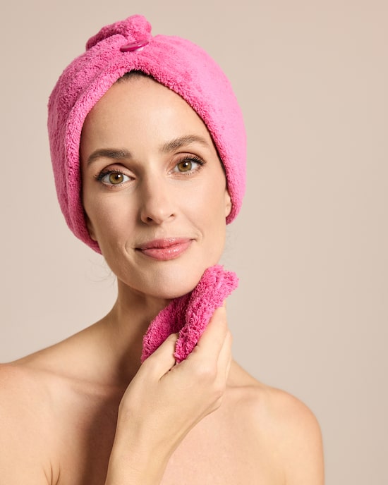 Produktabbildung für Haarturban & Abschminkwölkchen, 4tlg.