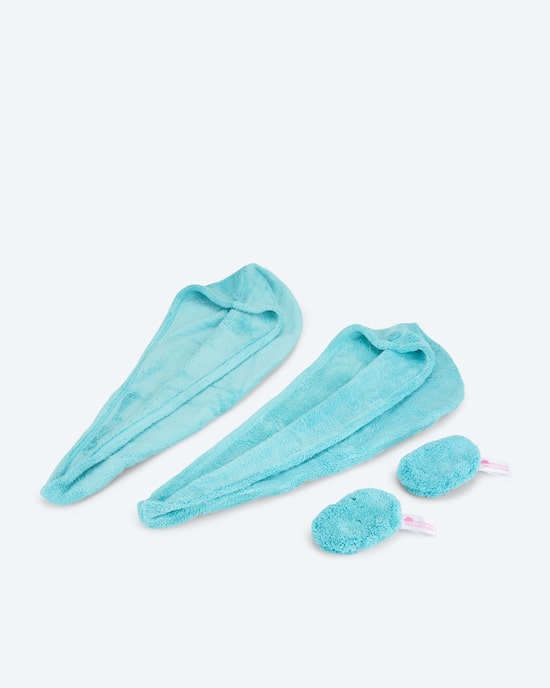 Produktabbildung für Haarturban & Abschminkwölkchen, 4tlg.