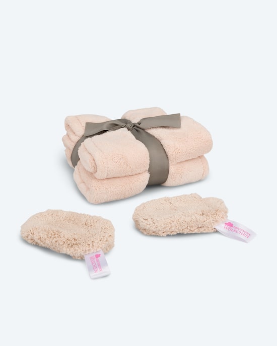 Produktabbildung für Haarturban & Abschminkwölkchen, 4tlg.