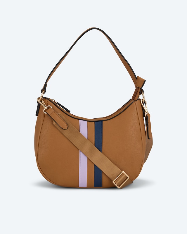 Beuteltasche mit Kontraststreifen