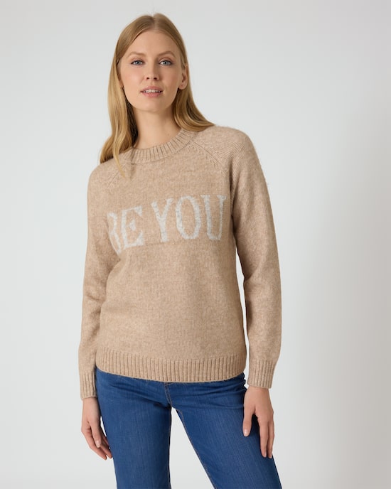 Produktabbildung für Strickpullover mit Intarsia