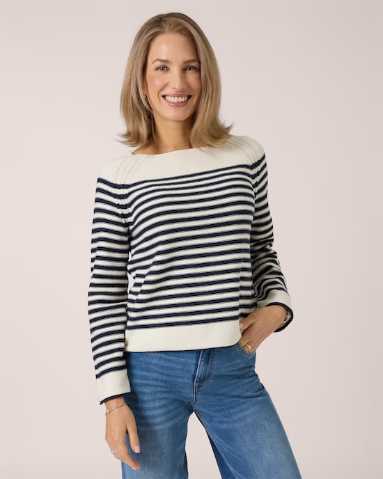 Produktabbildung für Pullover mit Streifen
