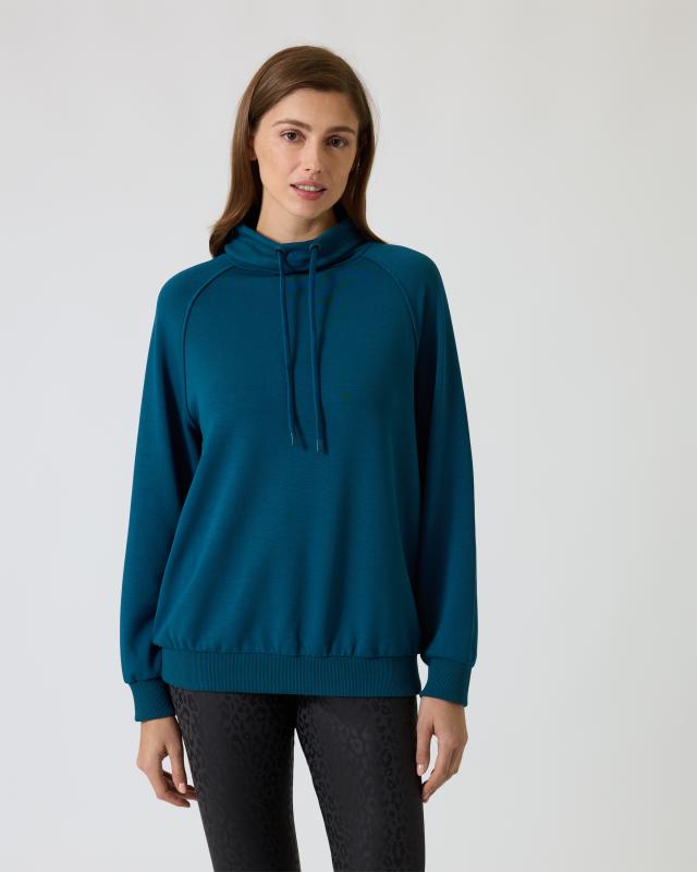 Active Sweatshirt mit Mesh-Einsatz