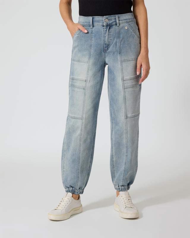 Denim Hose mit Cargotaschen