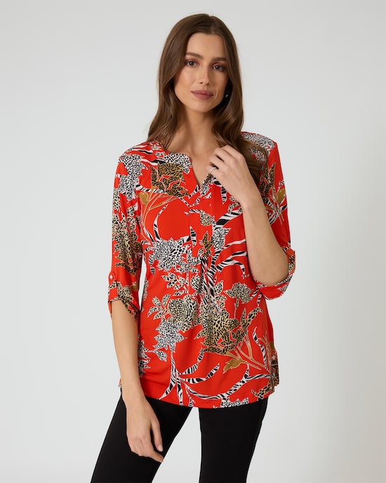 Produktabbildung für Shirt mit Animal-Print