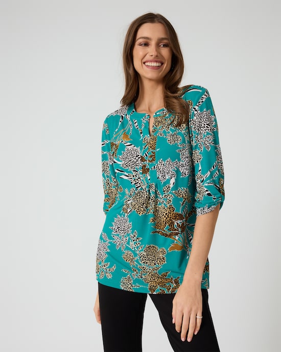 Produktabbildung für Shirt mit Animal-Print