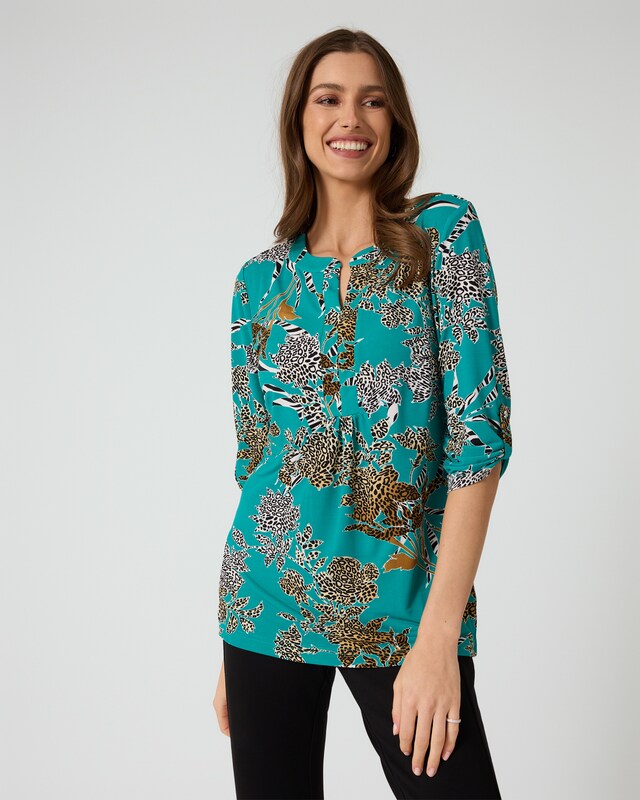 Shirt mit Animal-Print