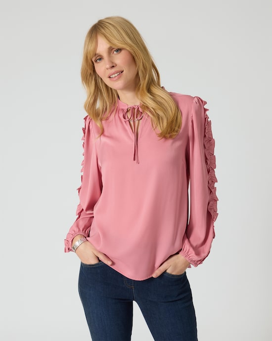 Produktabbildung für Bluse mit Volants