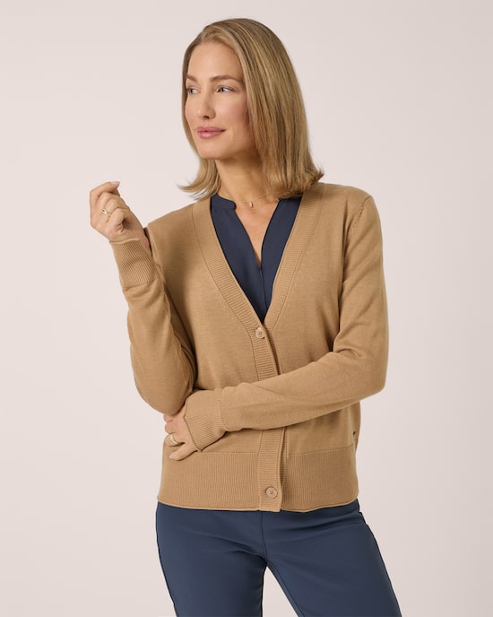 Produktabbildung für Cardigan mit Rollkanten