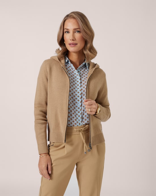 Produktabbildung für Strickjacke im Kaschmirblend