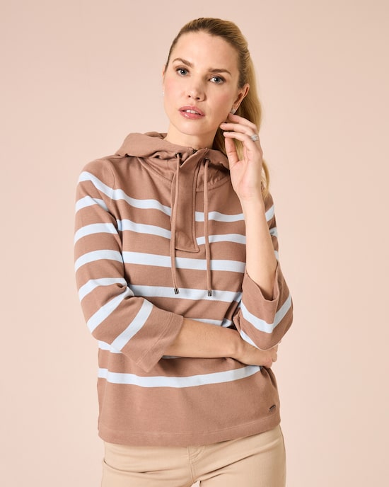 Produktabbildung für Hoodie, gestreift