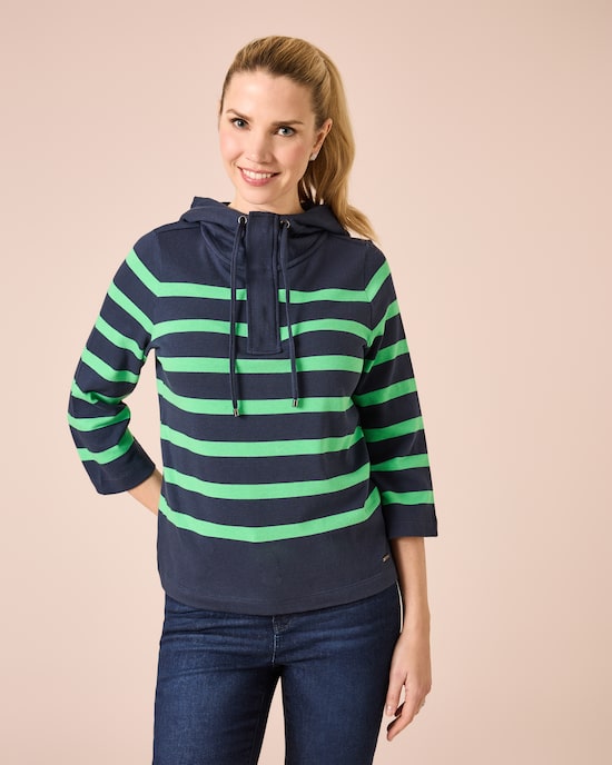Produktabbildung für Hoodie, gestreift