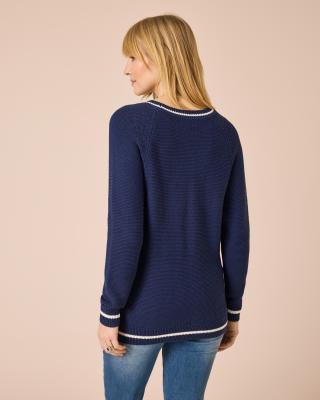 Produktabbildung 4 für Pullover mit Streifen & Dekoknöpfen