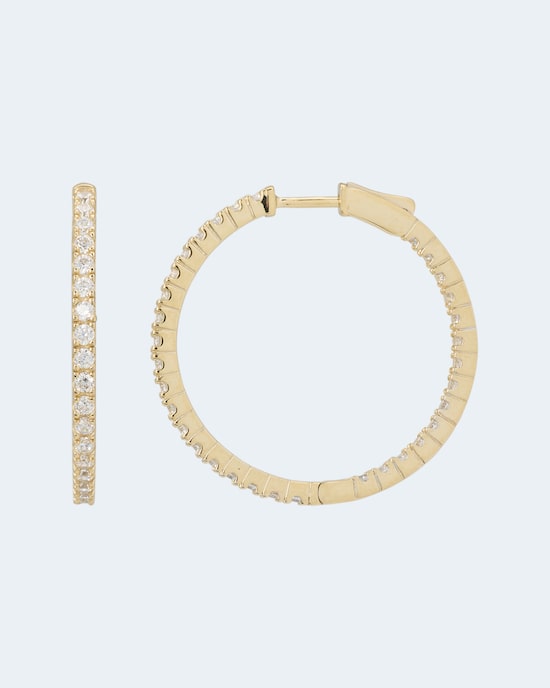 Produktabbildung für Creolen mit Zirkonia