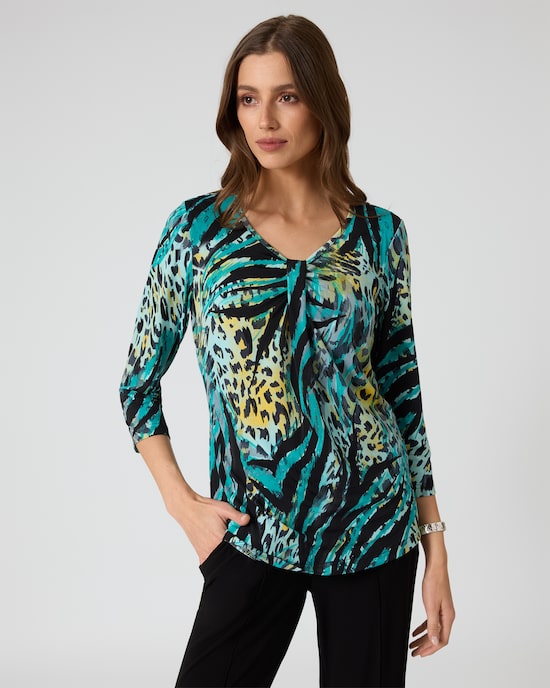 Produktabbildung für Shirt mit Animal-Print